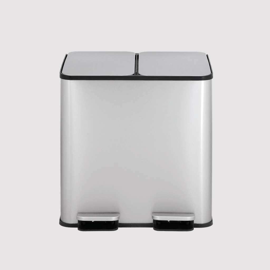 2x15L Pedal Recycling Bin 30L | Vidacharmy