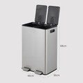 2x30L Pedal Recycling Bin - Vidacharmy