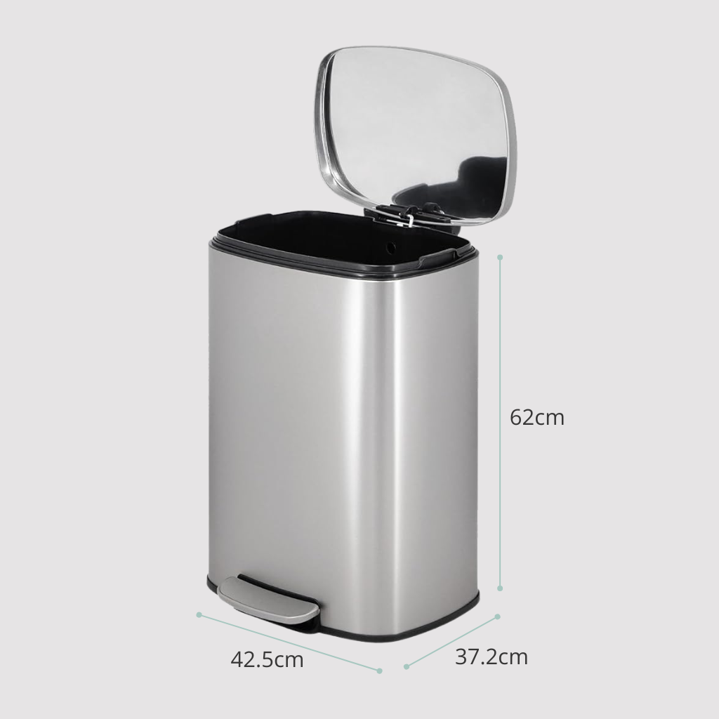 50L Pedal Recycling Bin - Vidacharmy